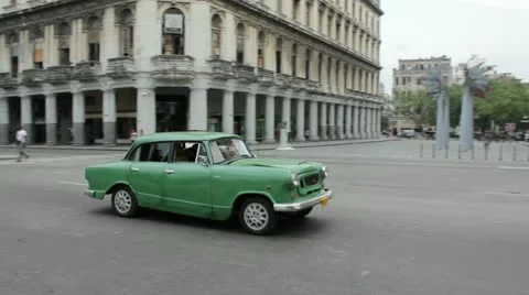Cuba cars Stock Footage