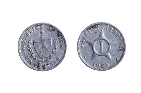 Cuba coins macro Stock Photos