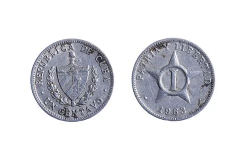 Cuba coins macro Stock-Fotos