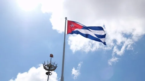Cuba: Cuba Flag 스톡 동영상 106396853