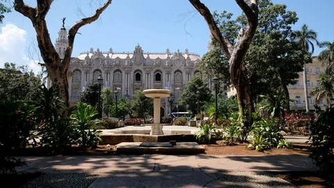 Cuba: El Capitolio Park Video stock 107820580