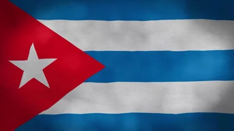 Cuba flag background realistic waving in the wind 4K video Stock Footage 276651126
