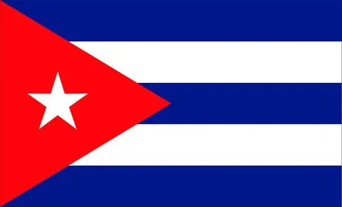Cuba Flag Design Illustrazione stock