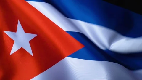 Cuba Flag Flapping Stock Footage 118965925