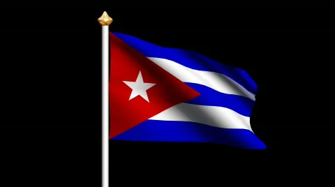Cuba flag Video stock 563520