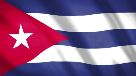 Cuba Flag  Stock Footage 188108200