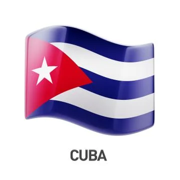 Cuba Flag Icon Stock Illustration