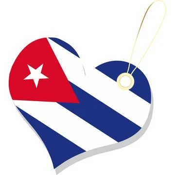 Cuba flag isolated on white background. Cuba Flag Vector Backgrounds Stock Illustration