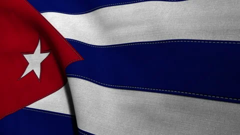Cuba Flag Loop Stock Footage 241243906