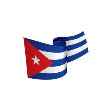 Cuba flag, vector illustration Stock Illustration