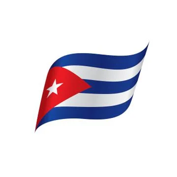 Cuba flag, vector illustration Stock Illustration