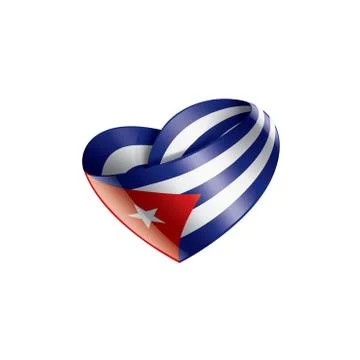 Cuba flag, vector illustration on a white background Stock Illustration