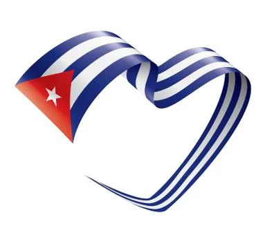 Cuba flag, vector illustration on a white background Stock Illustration