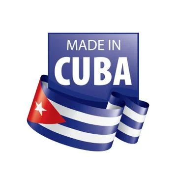 Cuba flag, vector illustration on a white background Stock Illustration