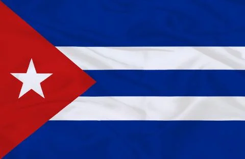 Cuba Flag Waving Stock Illustration