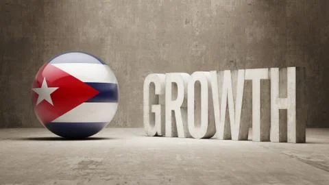 Cuba. Growth  Concept. Stock Illustration