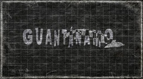 Cuba Guantanamo Typography Map Stock Illustration