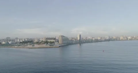 Cuba Havana View Malecon Video stock 244155183