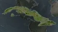 Cuba - hub of the world. Satellite 4k or 4k+ Resolution