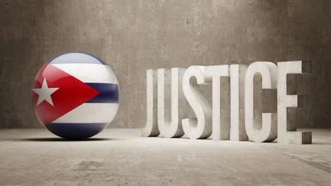 Cuba. Justice Concept. Stock Illustration