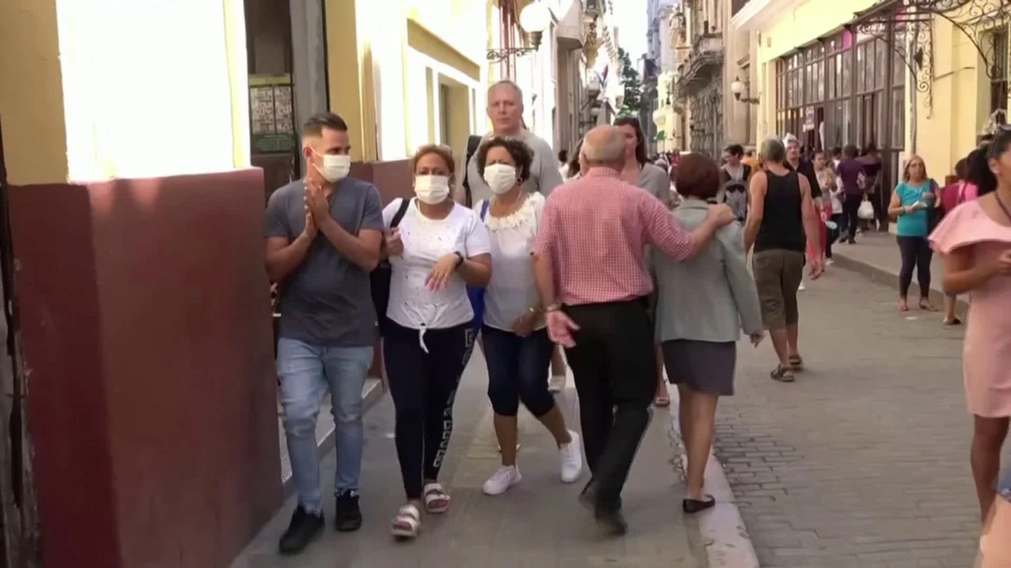 Cuba To Keep Borders Open &Quot;For Now&Quot; After Italian Tourists Found With Coro... Stock Footage