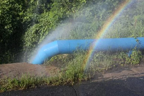 Cuba, Leaking Pipeline Foto stock
