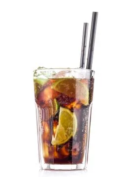 Cuba Libre Coctail Stock Photos