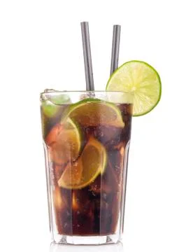 Cuba Libre Coctail Stock Photos