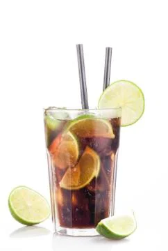 Cuba Libre Coctail Stock Photos