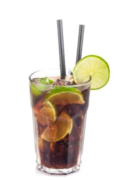 Cuba Libre Coctail Stock Photos