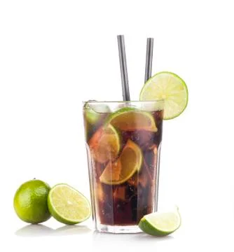 Cuba Libre Coctail Stock Photos