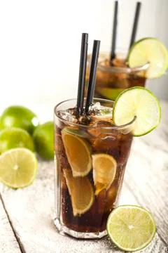 Cuba Libre Coctail Stock Photos