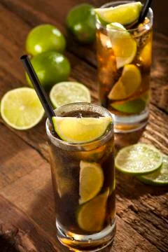 Cuba Libre Coctail Stock Photos
