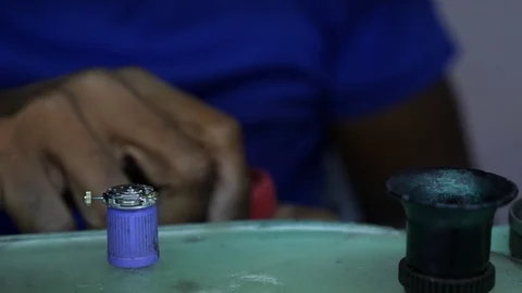 Cuba Local Economy, Watchmaker Assembles A Watch man Working With A Small Watch Video stock 93528084