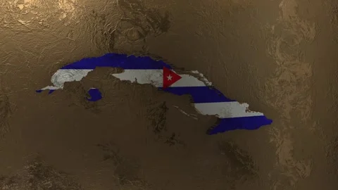 Cuba Map Stock Footage 277902412