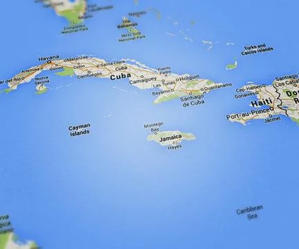 Cuba map Stock Illustration