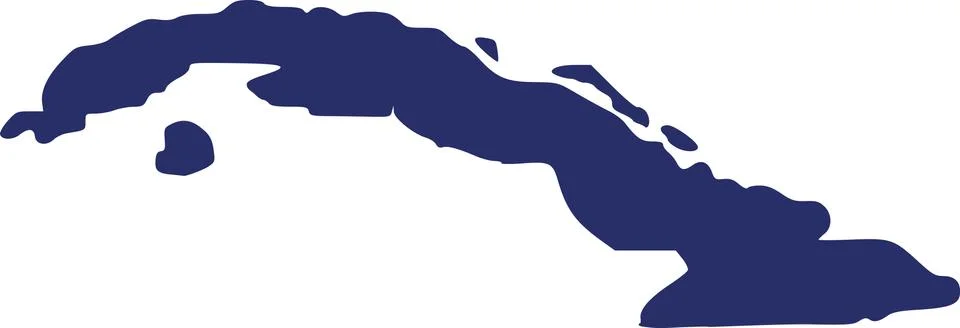 Cuba map Stock Illustration