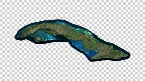 Cuba Map Stock Illustration