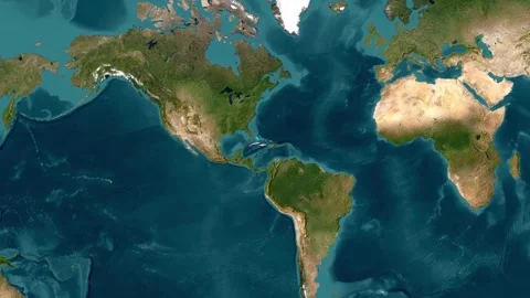 Cuba map with waving flag Stock Footage 294126702