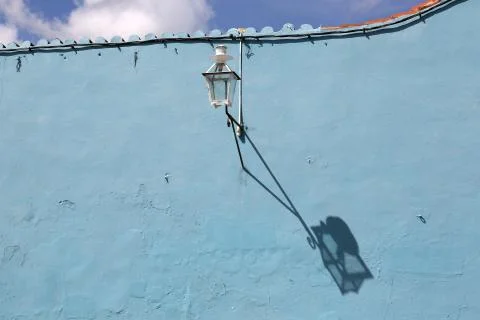 Cuba, old Street lamp Foto stock