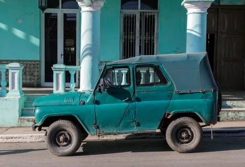 Cuba, Oldtimer Stock Photos