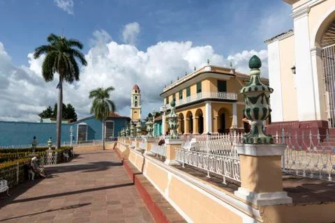 Cuba, park in Trinidad Foto stock