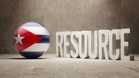 Cuba. Resource Concept. Stock Illustration