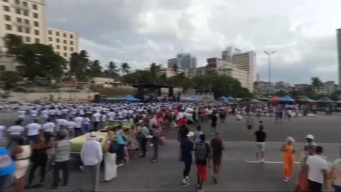 Cuba sets new world record in casino dancing, Cuba, CU - 06 May 2024 Stock Footage 274462174