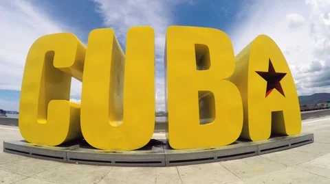 CUBA sign 库存影片 101575537