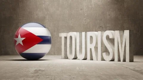 Cuba. Tourism Concept. Stock Illustration