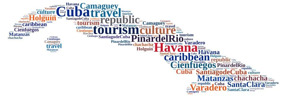 Cuba tourism. Stock Illustration