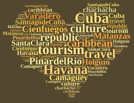 Cuba tourism. Stock Illustration