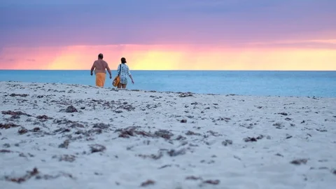 Cuba: Varadero Sunset View Video stock 107821664