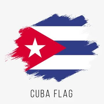 Cuba Vector Flag. Cuba Flag for Independence Day. Grunge Cuba Flag Stock Illustration